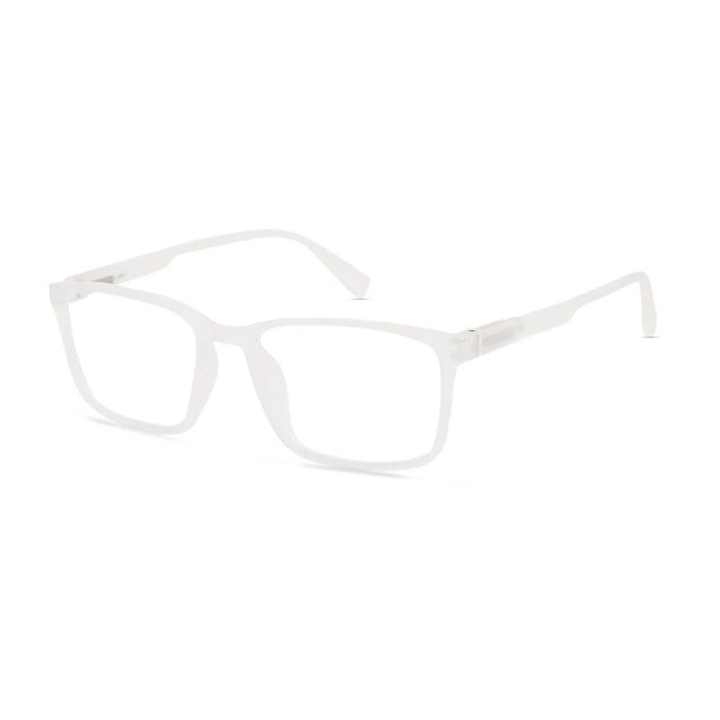 Vizionix Transparent Medium Full Rim RECTANGLE Computer Glasses for Men & Women — Hashtag Eyewears