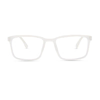 Vizionix Transparent Medium Full Rim RECTANGLE Computer Glasses for Men & Women — Hashtag Eyewears