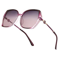 Vortan Purple Gradient Large Full Rim Square Sunglasses for Women — Hashtag Eyewears