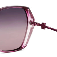 Vortan Purple Gradient Large Full Rim Square Sunglasses for Women — Hashtag Eyewears
