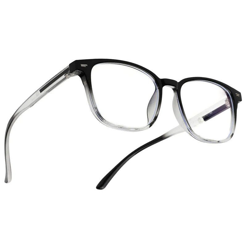 Vortara Gradient Black Medium Full Rim Wayfarer Computer Glasses for Men & Women — Hashtag Eyewears