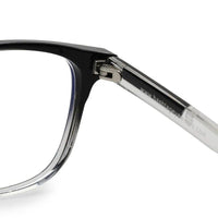Vortara Gradient Black Medium Full Rim Wayfarer Computer Glasses for Men & Women — Hashtag Eyewears