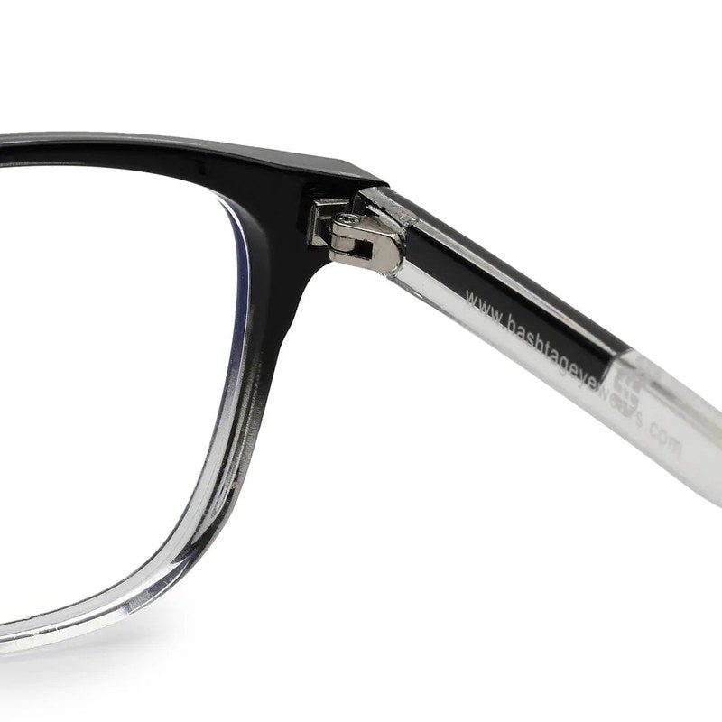 Vortara Gradient Black Medium Full Rim Wayfarer Computer Glasses for Men & Women — Hashtag Eyewears