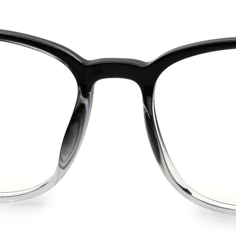 Vortara Gradient Black Medium Full Rim Wayfarer Computer Glasses for Men & Women — Hashtag Eyewears