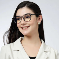 Vortara Grey Medium Full Rim Wayfarer Computer Glasses for Men & Women — Hashtag Eyewears