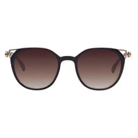 Vortex | Brown Medium Full Rim Round Sunglasses for Women [UV-protected]
