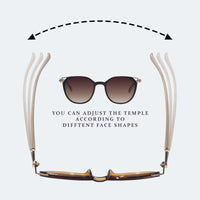 Vortex Brown Medium Full Rim Round Sunglasses for Women — Hashtag Eyewears