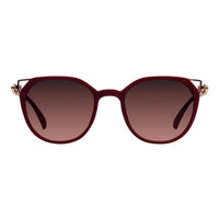 Vortex | Red Medium Full Rim Round Sunglasses for Women [UV-protected]