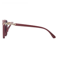 Vortex | Red Medium Full Rim Round Sunglasses for Women [UV-protected]
