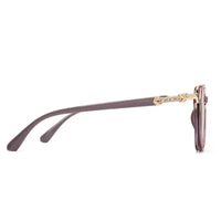 Vortex | Transparent Purple Medium Full Rim Round Sunglasses for Women [UV-protected]