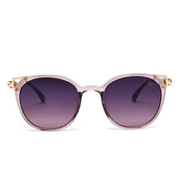 Vortex Transparent Purple Medium Full Rim Round Sunglasses for Women — Hashtag Eyewears