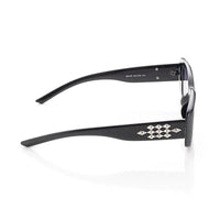 Vynor Black Medium Full Rim Square Sunglasses for Men & Women HASHTAG X WHITECHERRY — Hashtag Eyewears