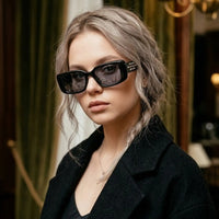 Vynor | Black Medium Full Rim Square Sunglasses for Men & Women [UV-protected] HASHTAG X WHITECHERRY