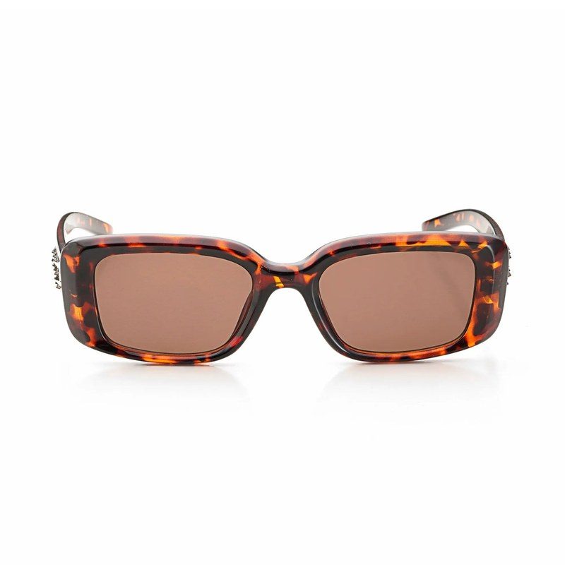 Vynor Tiger-Black-Brown Medium Full Rim Square Sunglasses for Men & Women HASHTAG X WHITECHERRY — Hashtag Eyewears