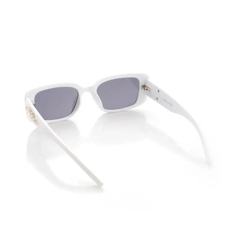 Vynor | White Medium Full Rim Square Sunglasses for Men & Women [UV-protected] HASHTAG X WHITECHERRY
