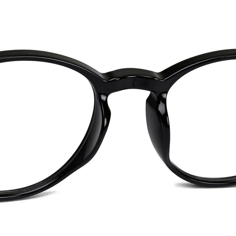 Xalora Black Small Full Rim Oval Clip-on for Men & Women — Hashtag Eyewears