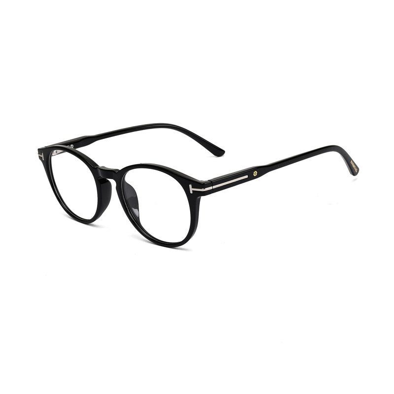 Xalora Black Small Full Rim Oval Clip-on for Men & Women — Hashtag Eyewears
