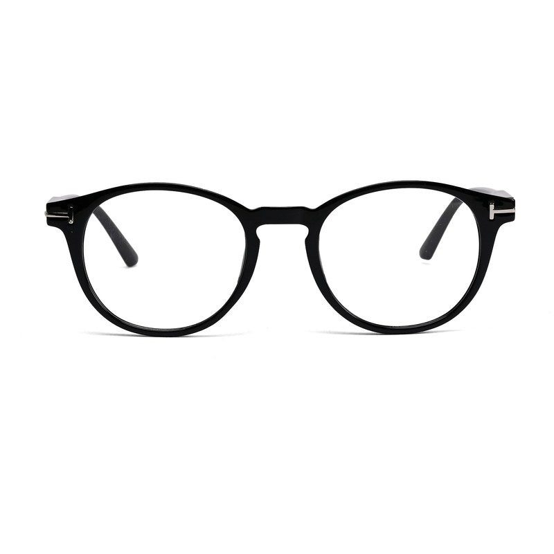 Xalora Black Small Full Rim Oval Clip-on for Men & Women — Hashtag Eyewears