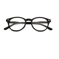 Xalora Black Small Full Rim Oval Clip-on for Men & Women — Hashtag Eyewears