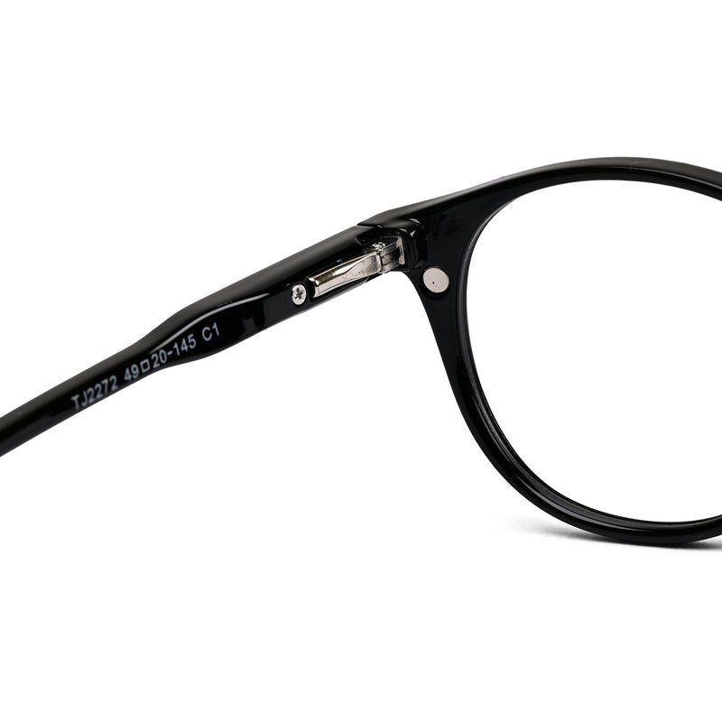 Xalora Black Small Full Rim Oval Clip-on for Men & Women — Hashtag Eyewears