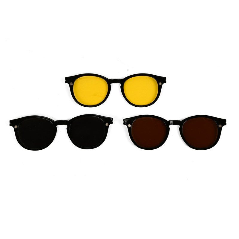 Xalora Black Small Full Rim Oval Clip-on for Men & Women — Hashtag Eyewears