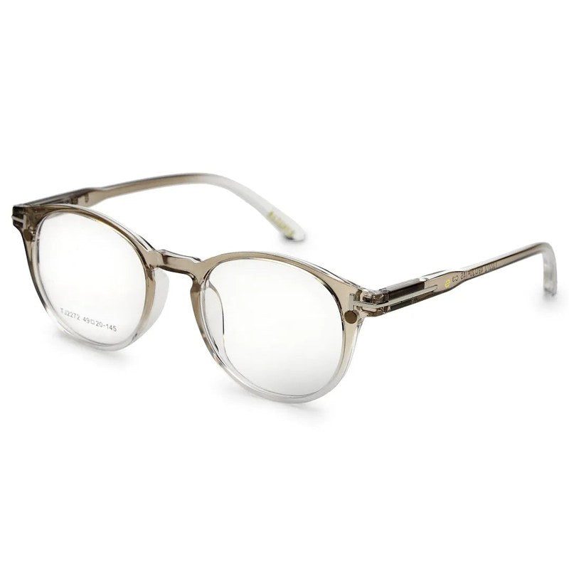 Xalora Gradient Brown Small Full Rim Oval Clip-on for Men & Women — Hashtag Eyewears