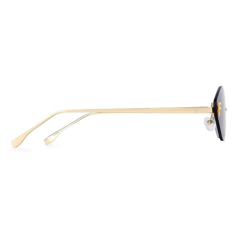 Xelora Black Small Rim Less Diamond Sunglasses for Women — Hashtag Eyewears