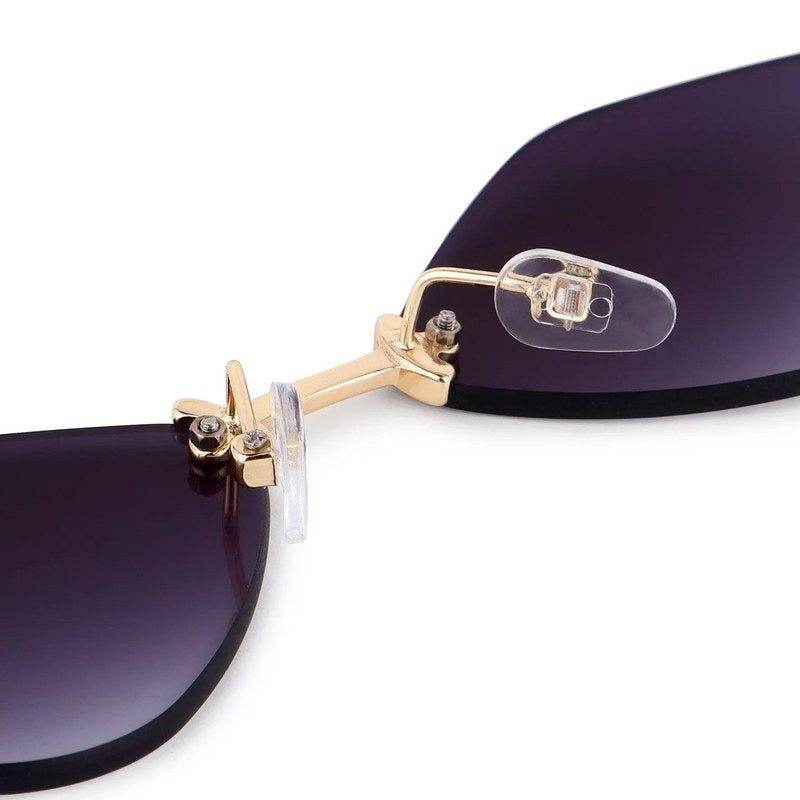 Xelora Grey Small Rim Less Diamond Sunglasses for Women — Hashtag Eyewears