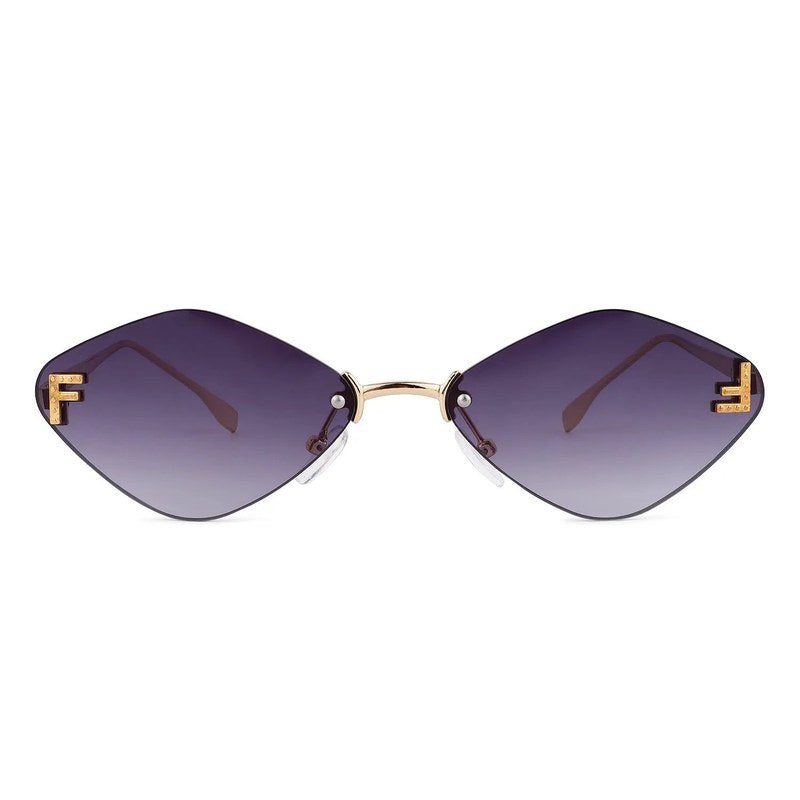 Xelora Grey Small Rim Less Diamond Sunglasses for Women — Hashtag Eyewears