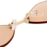 Xelora Light Yellow Small Rim Less Diamond Sunglasses for Women — Hashtag Eyewears