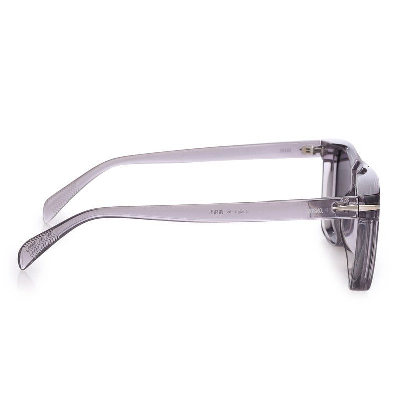 Xorin Grey Extra-Large Full Rim Wayfarer Sunglasses for Men & Women HASHTAG X VOSNO — Hashtag Eyewears