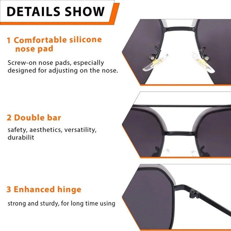 Xylar Black Medium Full Rim Square Sunglasses for Men & Women — Hashtag Eyewears
