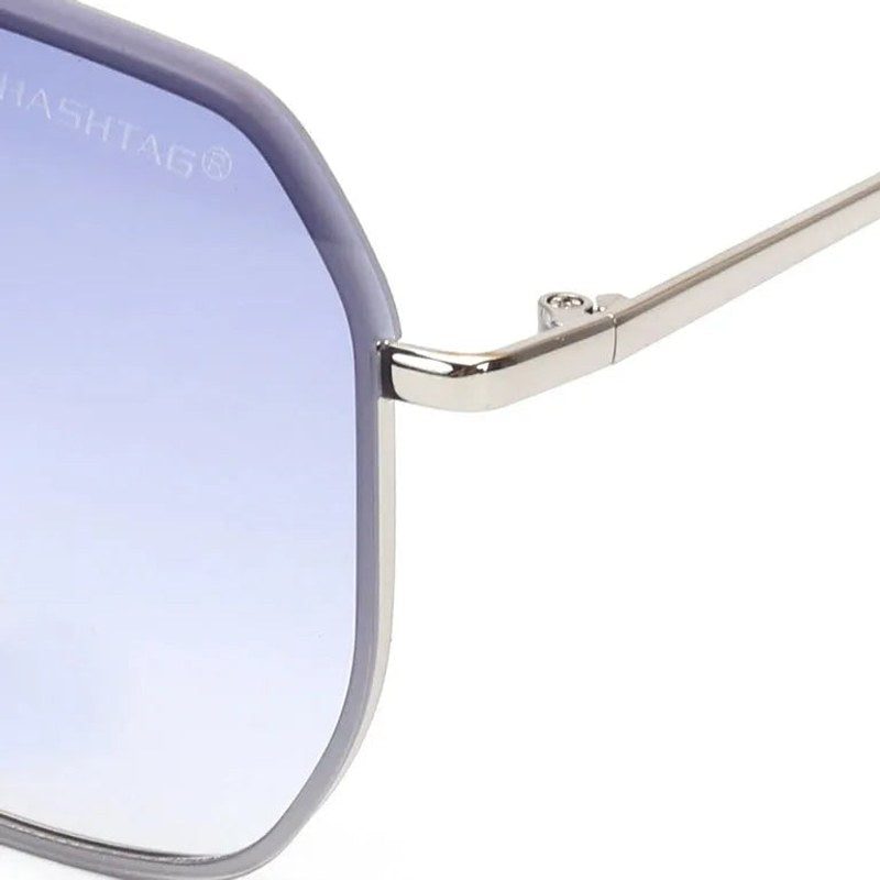 Xylar Gradient Blue Medium Full Rim Square Sunglasses for Men & Women — Hashtag Eyewears