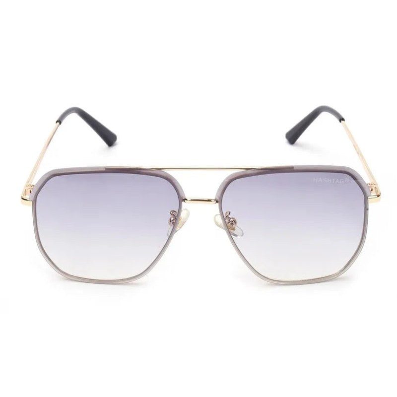Xylar Gradient Grey Medium Full Rim Square Sunglasses for Men & Women — Hashtag Eyewears