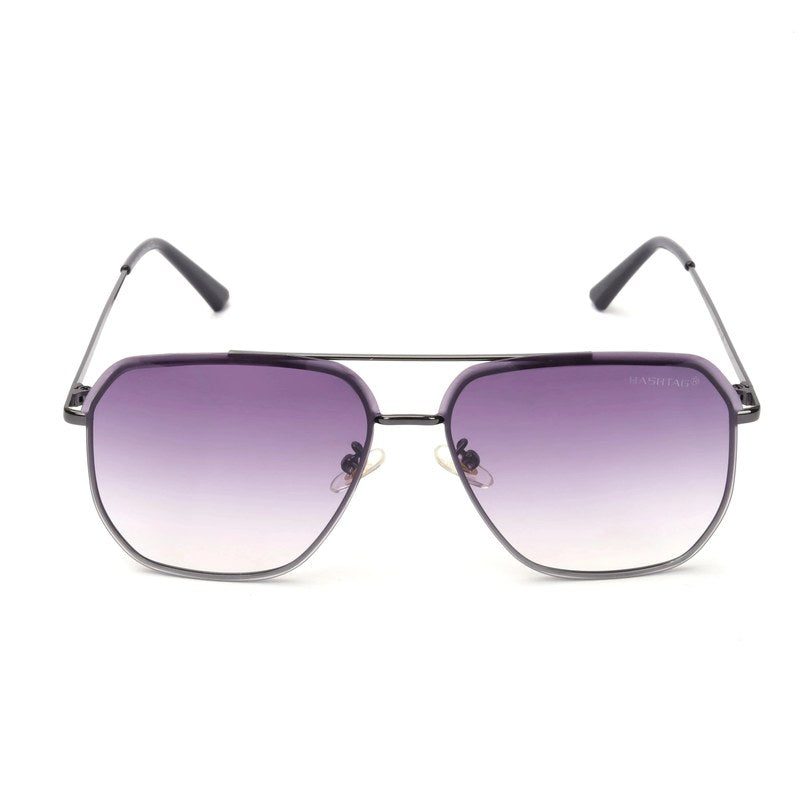 Xylar Gradient Purple Medium Full Rim Square Sunglasses for Men & Women — Hashtag Eyewears