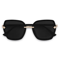 Xyrion Black Large Full Rim Butterfly Sunglasses for Men & Women — Hashtag Eyewears