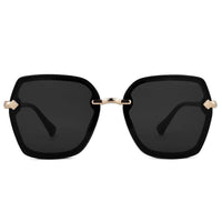 Xyrion Black Large Full Rim Butterfly Sunglasses for Men & Women — Hashtag Eyewears