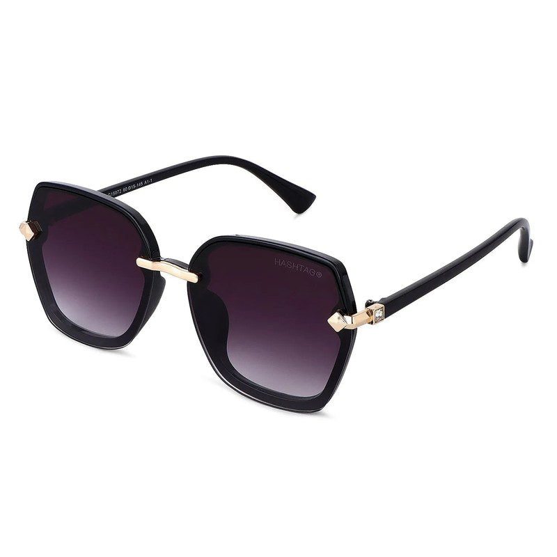 Xyrion Gradient Black Large Full Rim Butterfly Sunglasses for Men & Women — Hashtag Eyewears