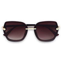 Xyrion Gradient Brown Large Full Rim Butterfly Sunglasses for Men & Women — Hashtag Eyewears