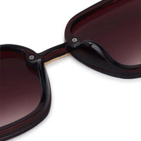 Xyrion Gradient Brown Large Full Rim Butterfly Sunglasses for Men & Women — Hashtag Eyewears