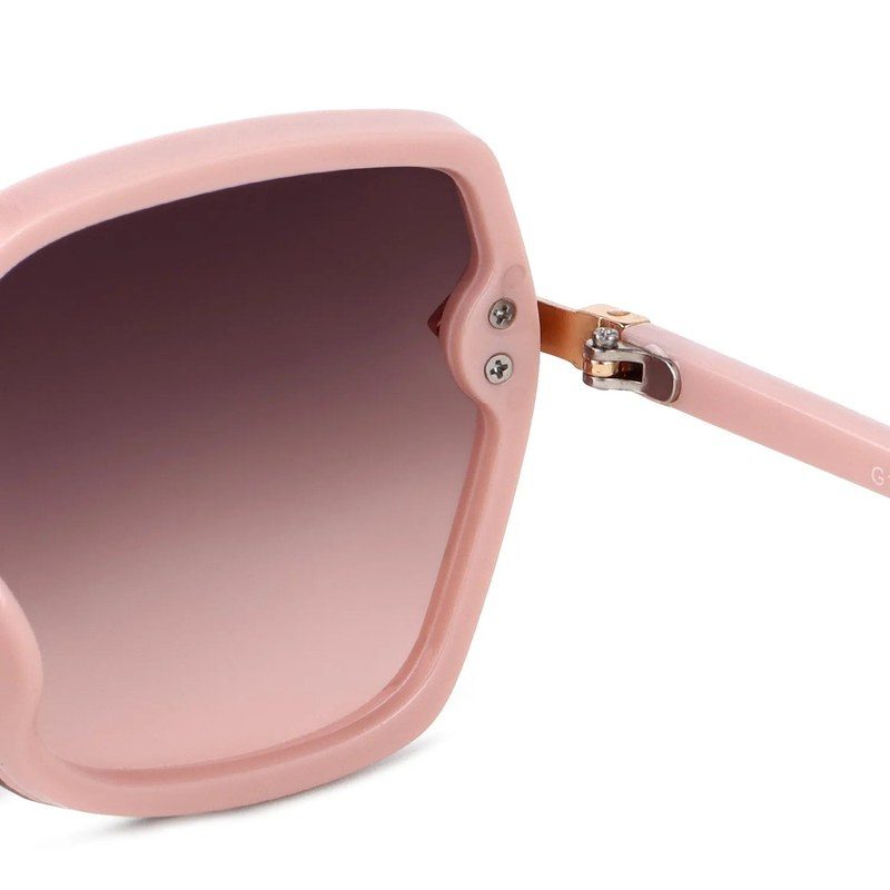 Xyrion | Gradient Brown & Pink Large Full Rim Butterfly Sunglasses for Women [UV-protected]