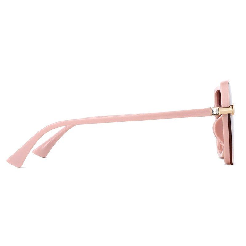 Xyrion Gradient Brown & Pink Large Full Rim Butterfly Sunglasses for Men & Women — Hashtag Eyewears