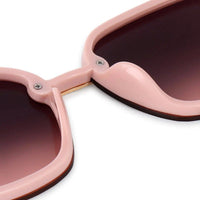Xyrion Gradient Brown & Pink Large Full Rim Butterfly Sunglasses for Men & Women — Hashtag Eyewears