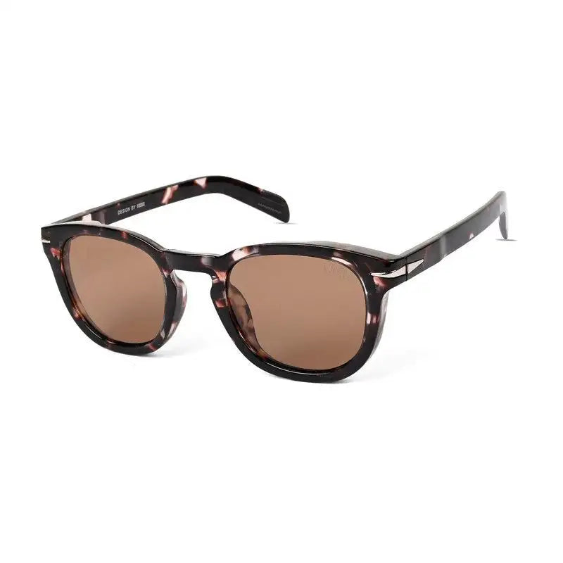 Yren | Dappled brown Small Full Rim Wayfarer Sunglasses for Men & Women [Polarized] HASHTAG X VOSNO