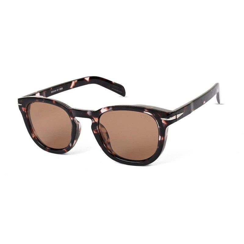 Yren Dappled brown Small Full Rim Wayfarer Sunglasses for Men & Women HASHTAG X VOSNO — Hashtag Eyewears