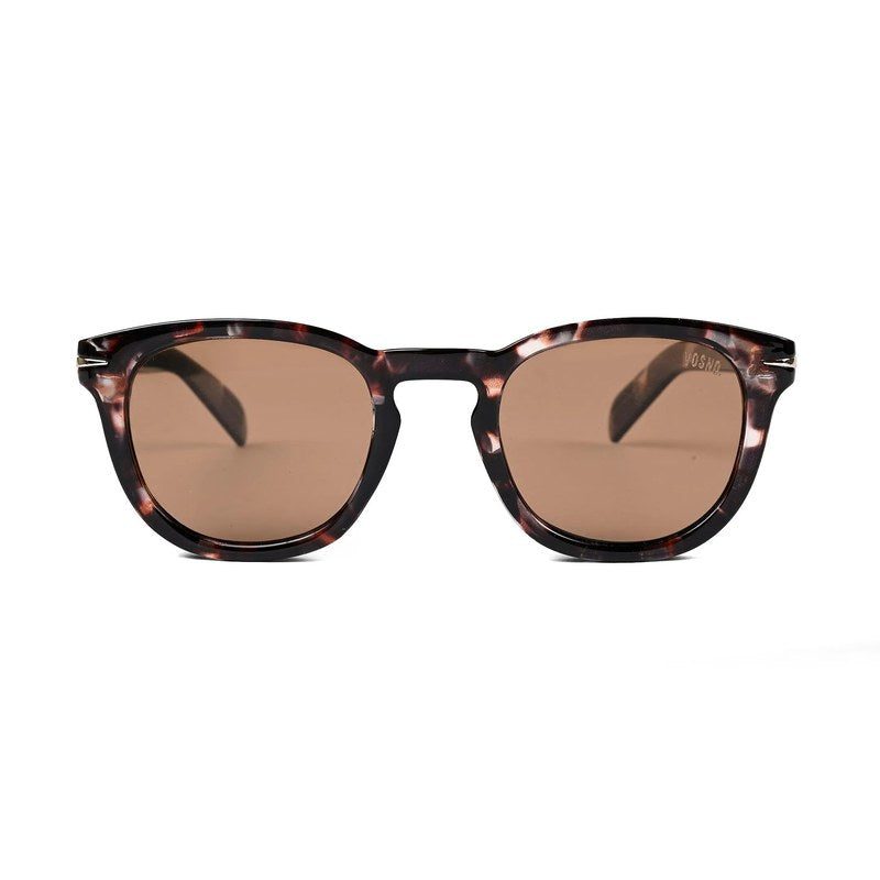 Yren Dappled brown Small Full Rim Wayfarer Sunglasses for Men & Women HASHTAG X VOSNO — Hashtag Eyewears